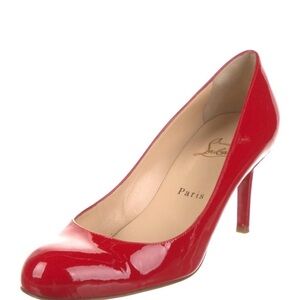 Christian Louboutin Red Patent Leather Pumps